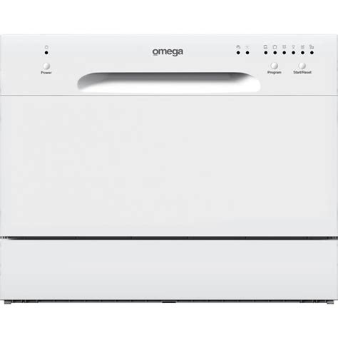 omega 55cm compact benchtop dishwasher.